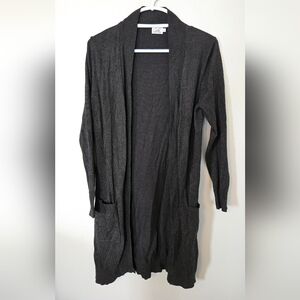 Cielo | Charcoal Gray Long Cardigan Size Medium